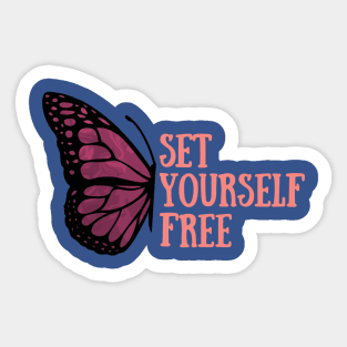 set yourself free butterfly 1 Sticker